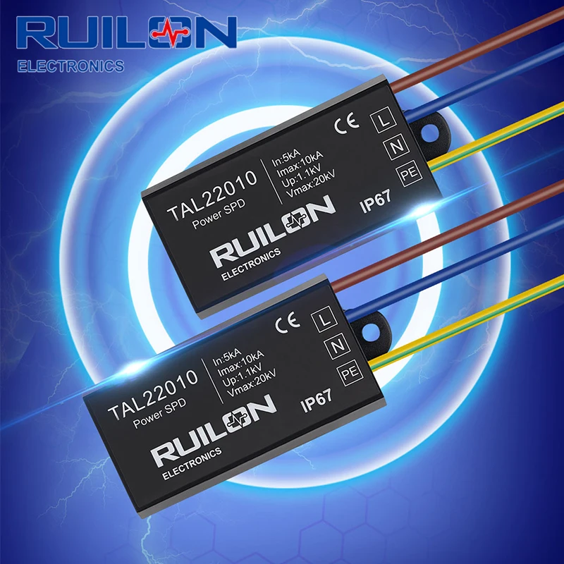 TAL22010 Power Surge Protective Device 110~277VAC outdoor lightning protector Digital signage 10kA