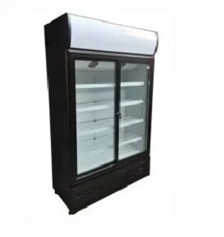 Commercial Display Showcase Glass Door Chest Deep Freezer Blast Chiller Fan Cooling Chiller Refrigerator