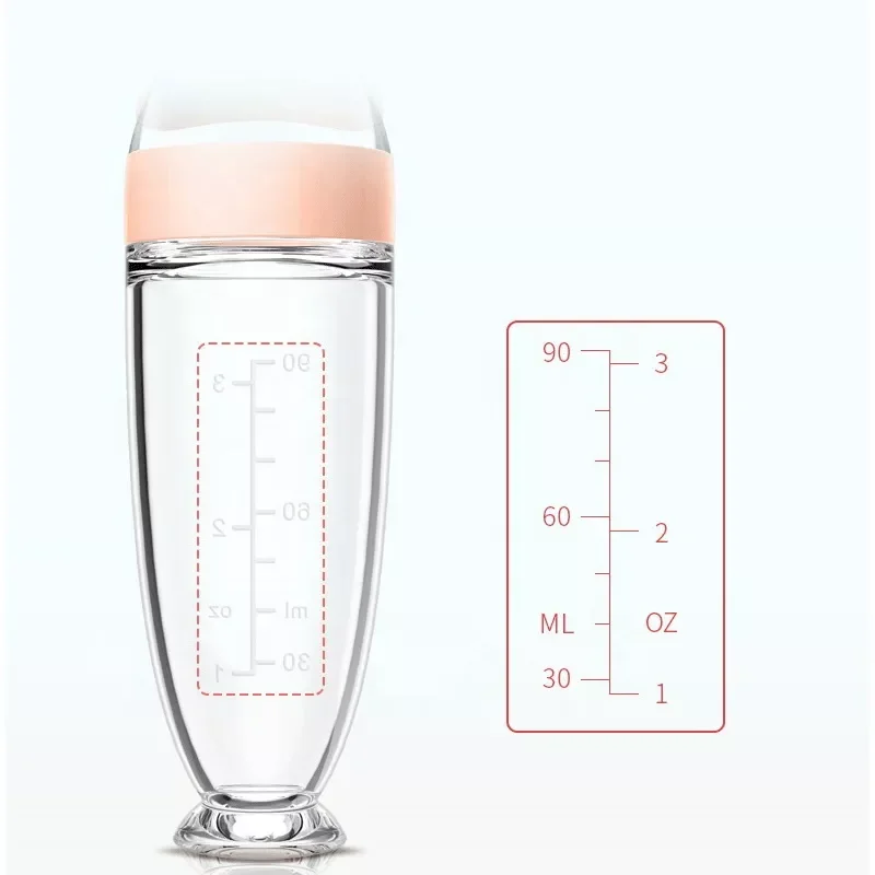 Best Selling Products Hot sale squeezable silicone baby feeding bottle with spoon