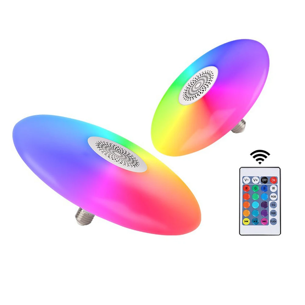 Intelligent WiFi Wireless Remote Control LED Music UFO Light RGB Colorful Changing Sound & Light for Living Room