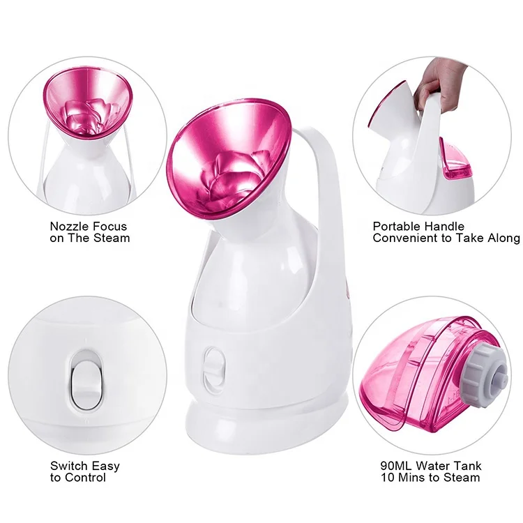 
Mini Ionic Face Sauna Beauty Boots Portable Nano Facial Steamer 