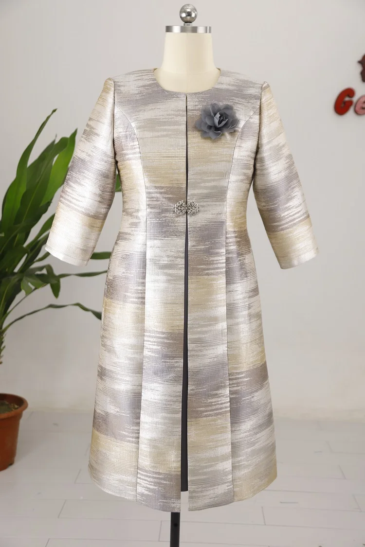 Hot Sale Africa Women Plus Size  Church Dress Long Jacket Two Pieces Set Formal Occasion Clothing Turkey Women Dress