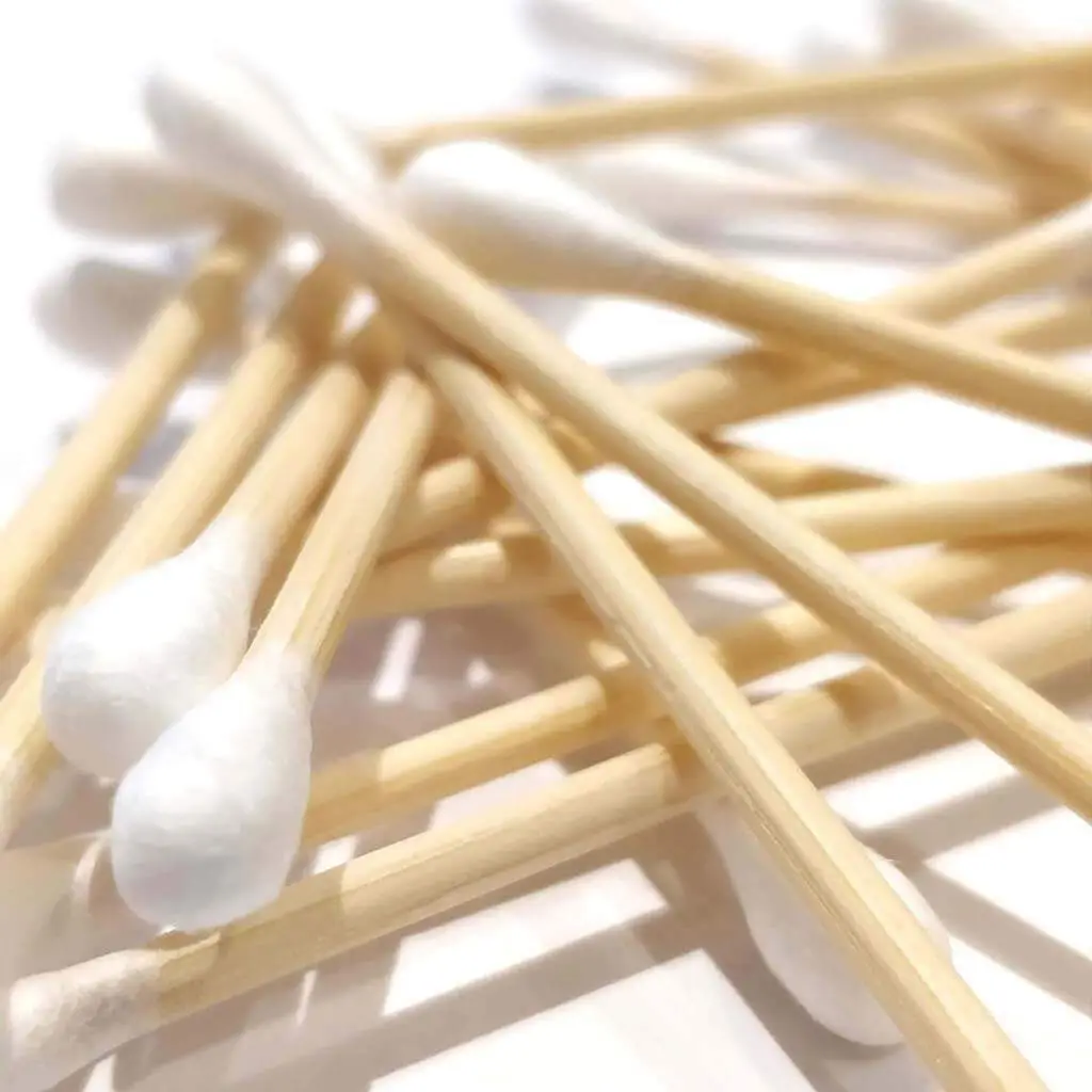 Hot Selling OEM Double-headed Biodegradable Sticks Ear Buds Cotton Swabs Bamboo With Box
