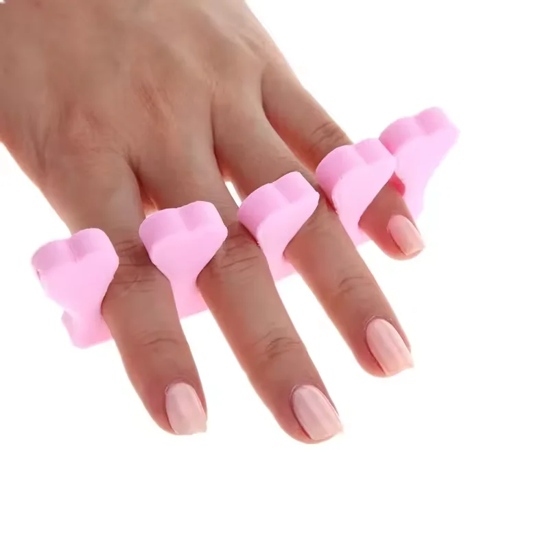 Nail Polish Divider with Double-sided Rectangle Emery Foam Art Toe Separator Finger Stretcher Beauty Type