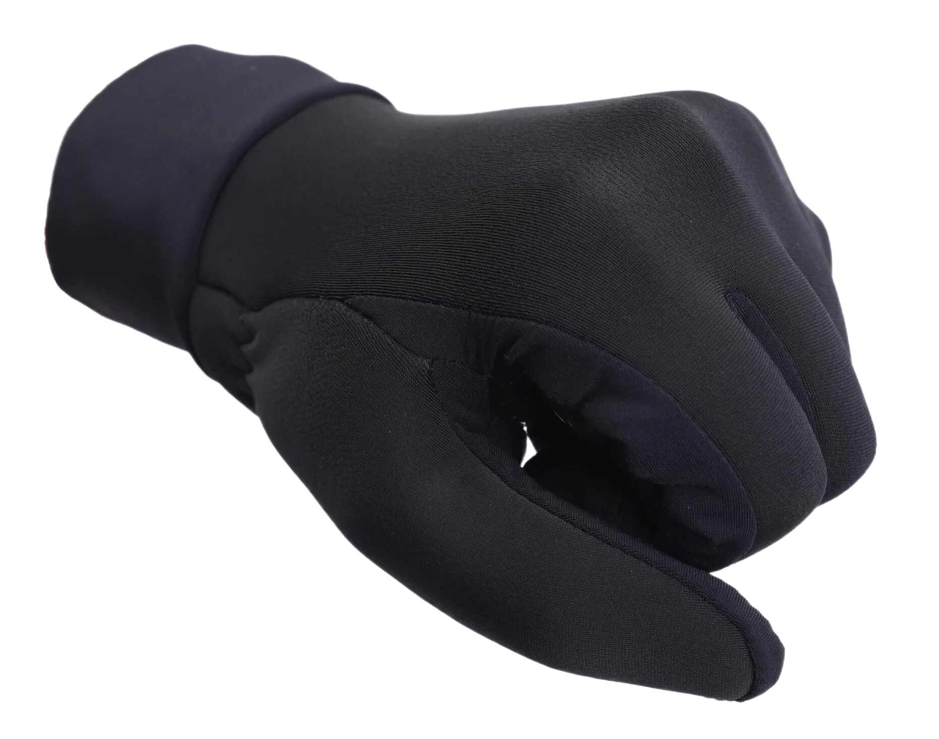 Black polyester elastic breathable anti-slip wear-resistant winter full finger bike road cycling warm riding bicycle gloves