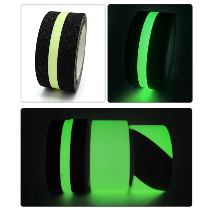 Good Quality Green Black Strip Anti-Slip Tape for Safety Warning Luminous Anti-Skid Tape for Stairs