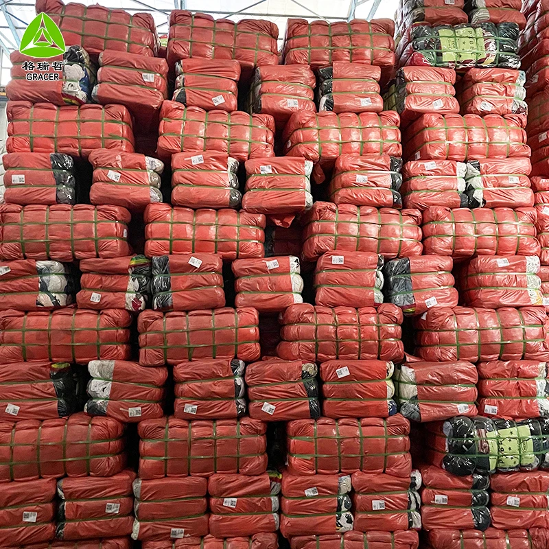 Cheapest second hand summer colorful cotton pants 20ft container used clothes in bales for sale