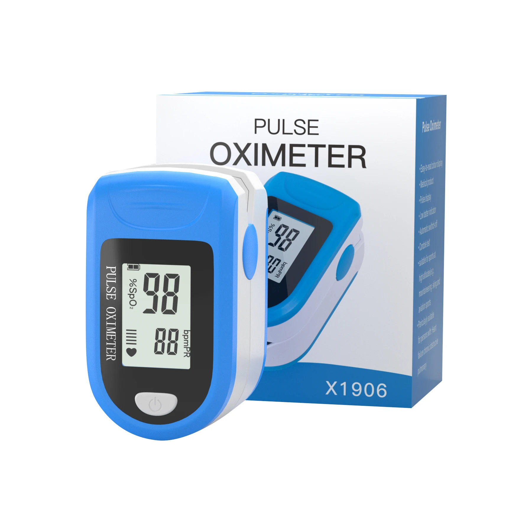 
Hot Selling Home Use LCD Display Fingertip Pulse Oxymeter Of Pulse Oximetro Test for SpO2 and Pulse Rate 