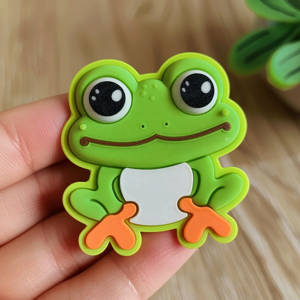 Customized Frog PVC Patch for Holidays Gifts