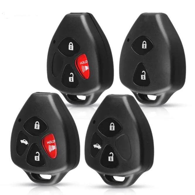 Toyot 3+1 buttons remote key shell blade for Toyot Car Key Shell Case Fob fits Corolla Camry Matrix Yaris RAV4