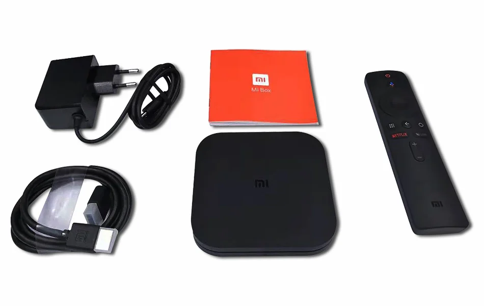 ТВ-приставка Xiaomi Mi Box S 4K HDR Android Google Assistant удаленный потоковый медиаплеер xiaomi версия