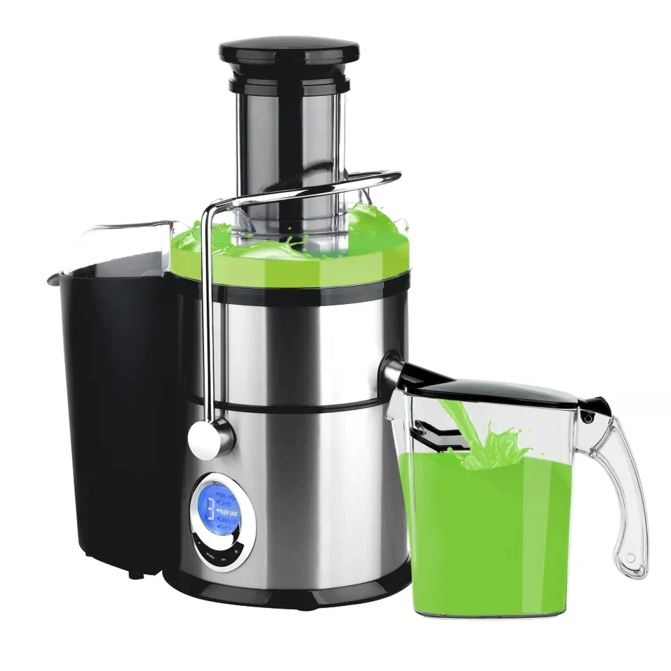 1200w Fruit Vegetable Juicer Power Juicer Stainless Steel Housing Fruit Blender Mixer Accepted Customization Big Capacity Juicer