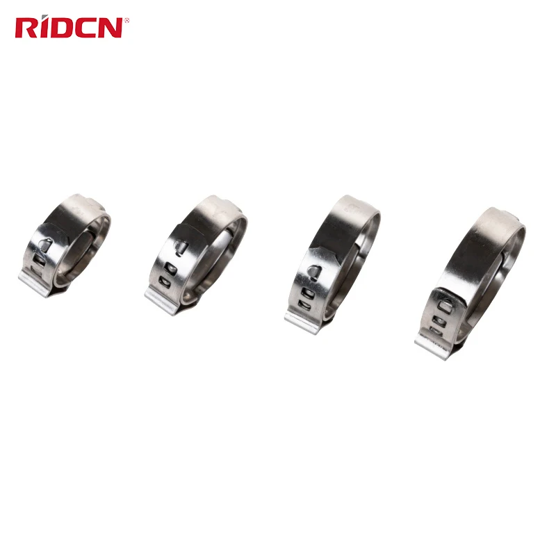 Stepless Single Ear Hose Clamps Stainless Steel Ear Clamps