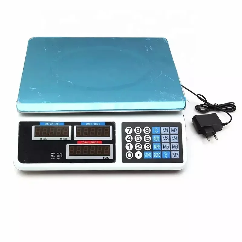 LCD Digital 40kg Electronic Food Weighing Digital Counting Scale for Supermarket Household