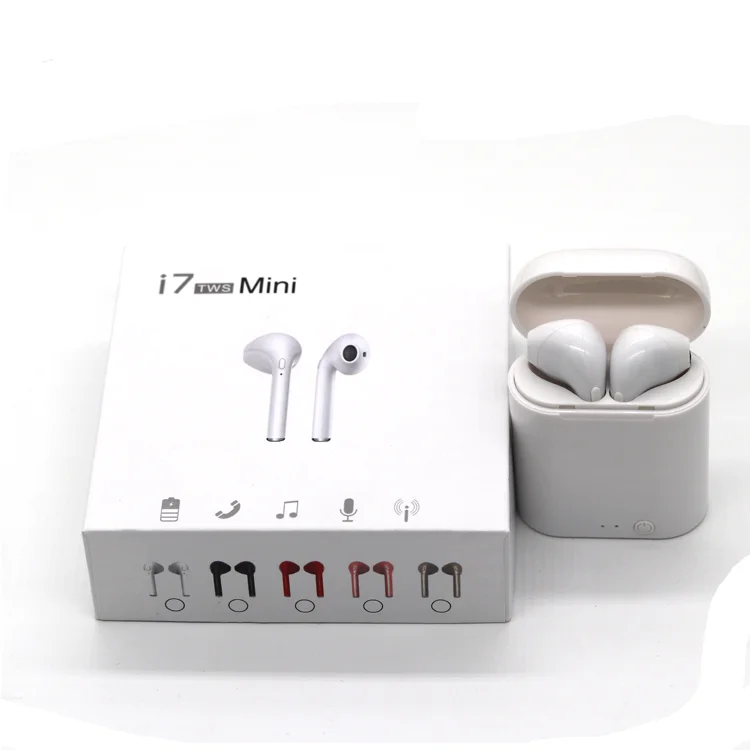 
I7 TWS мини-наушники; Беспроводная гарнитура; Стереонаушники; Спортивные наушники-вкладыши; Наушники для iPhone X 