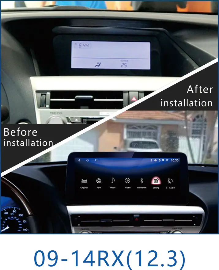 CARSOUL 12 3 дюймов 8 ядер Android 9 0 Carplay мультимедийное радио большое хранилище DVD-плеер навигация используется для Lexus RX 2016-2019