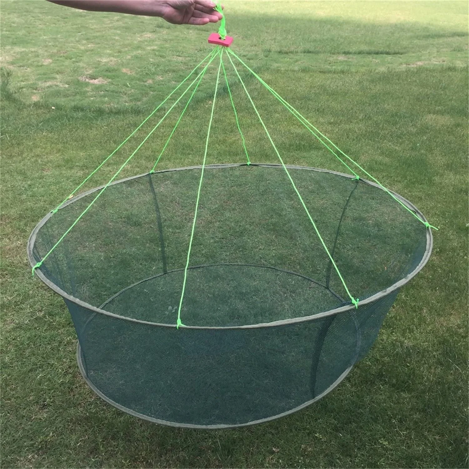 foldable australia fishing trap pe net crayfish cage plastic fish trap