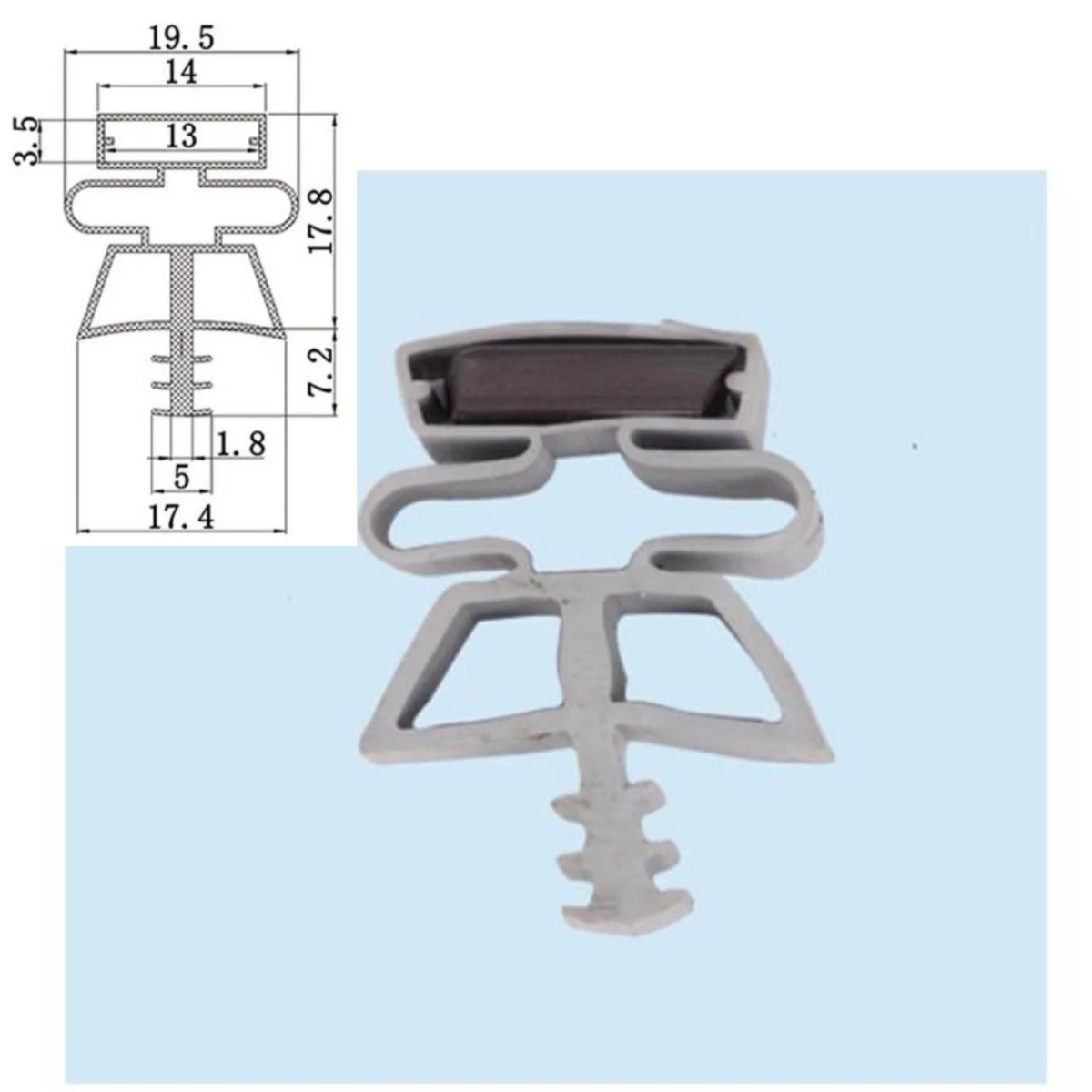 Factory Manufacturer Commercial Household Domestic Soft Pvc Magnetic Strip Refrigerator/fridge Door Gasket /seal