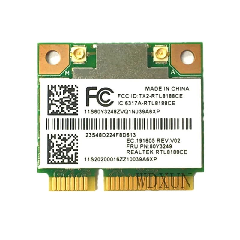 Half-Mini Wireless Wifi Network Card for RealTek RTL8188CE 8188EE 802.11b/g/n Wireless N PCI Express Half Height Mini WIFI WLAN