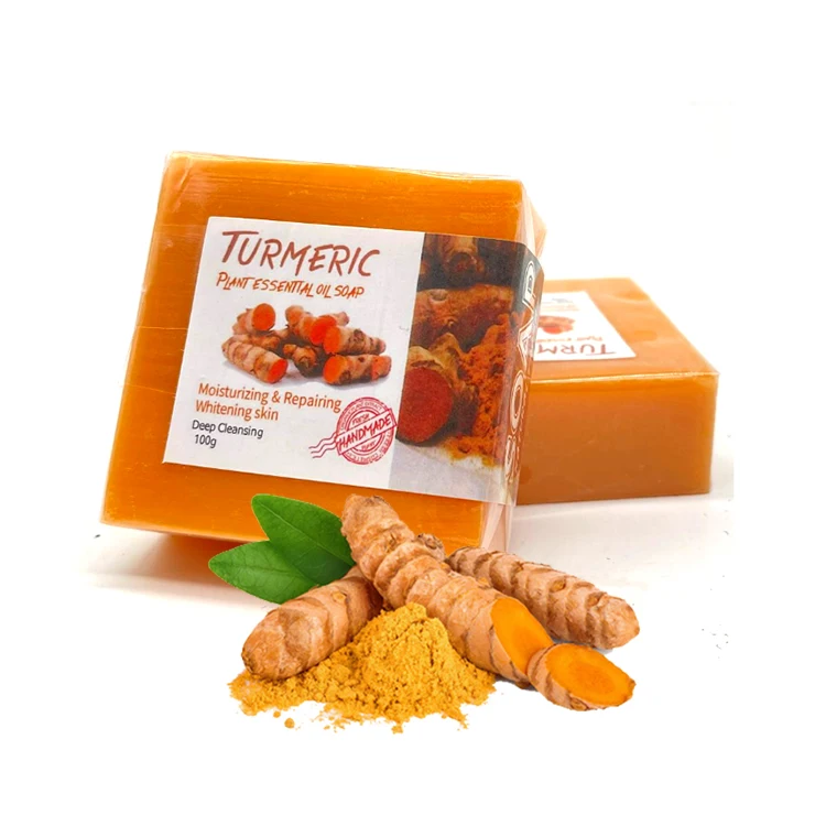 Хит продаж мыло для куркумы частная марка кожевенное Отбеливающее кожи оптовая продажа натуральное органическое