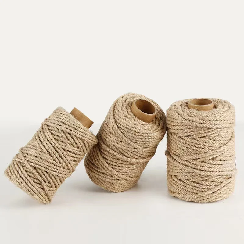 Factory Direct Supply 6-60mm Natural Jute Rope Twisted Manila Rope Hemp Rope for Craft Decorative Landscape