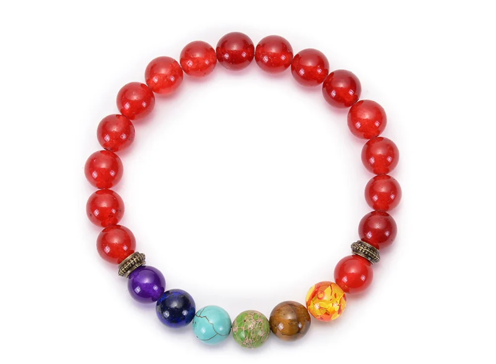 
Top sellers 2020 amazon essential oil accessories healing stones jewelry chakra lava yoga mala crown beads bracelet for gift 