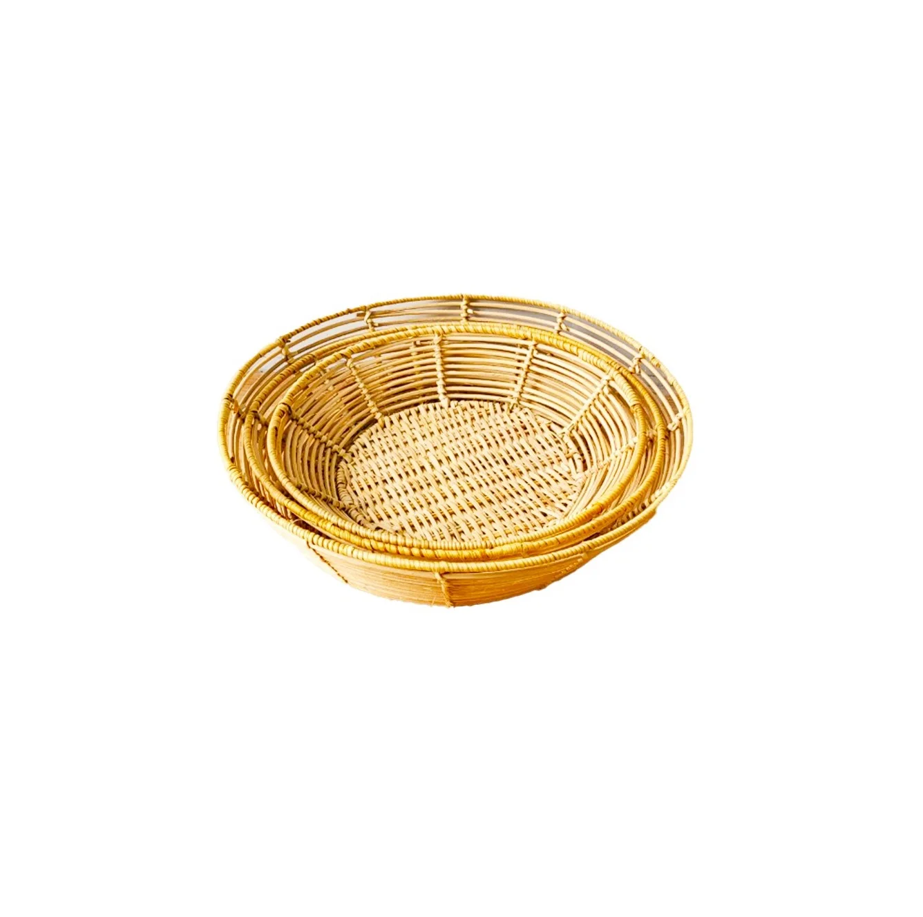 Home Kitchen Multi Purpose Best Selling Supplier Top Price From Vietnam Exporter Set Of 3 Round Baskets With Different Sizes