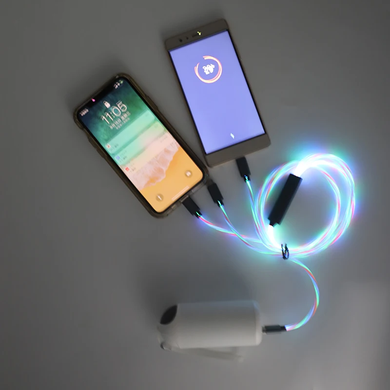 Original usb fast mobile charging cable custom logo power data cellphone accessories 3 in 1 usb cable