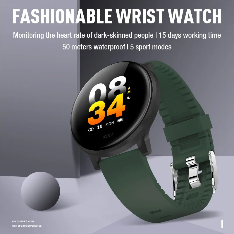  Custom CE rohs кровяное Спортивное давление Водонепроницаемый Фитнес android reloj inteligente монитор сердечного ритма круглые умные