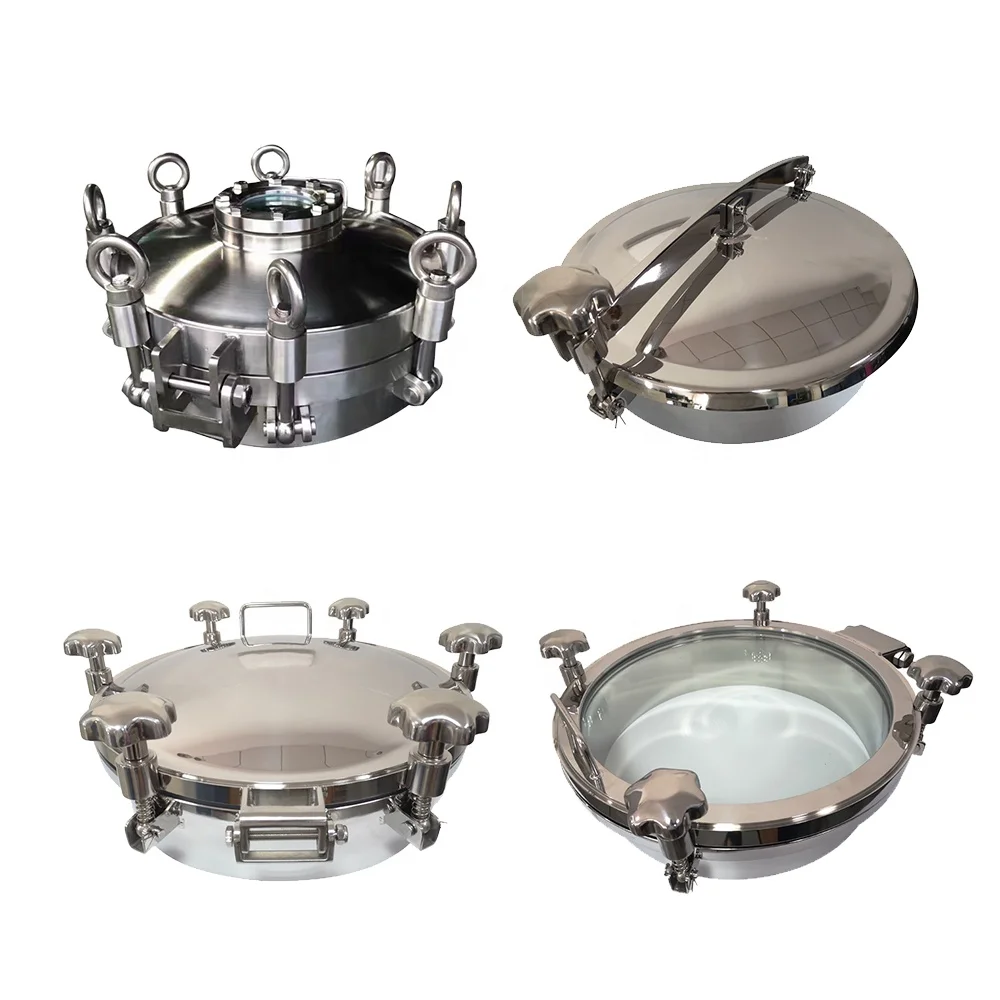 Pressure Round tank Manway Door Glass Cover