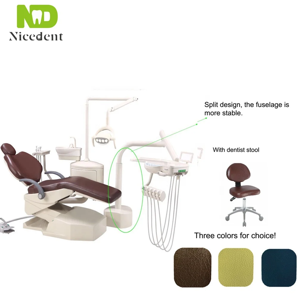 CE and ISO Approved Foshan Manufacturer High Quality Complete Dental Chair Unit Soft Leather
