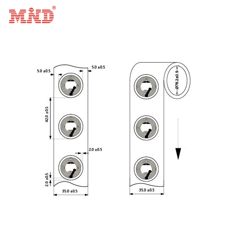 Бесплатный образец считывание/запись 13 56 МГц NFC рулон RFID-наклейка этикетка tag213 RFID влажная