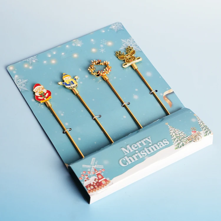 Christmas Decoration Metal Spoons Home tableware Stainless Steel Metal Spoon Kids Spoon Fork