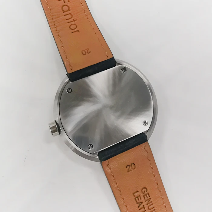 42mm stainless steel leather quartz movement wristwatch factory custom watch mens