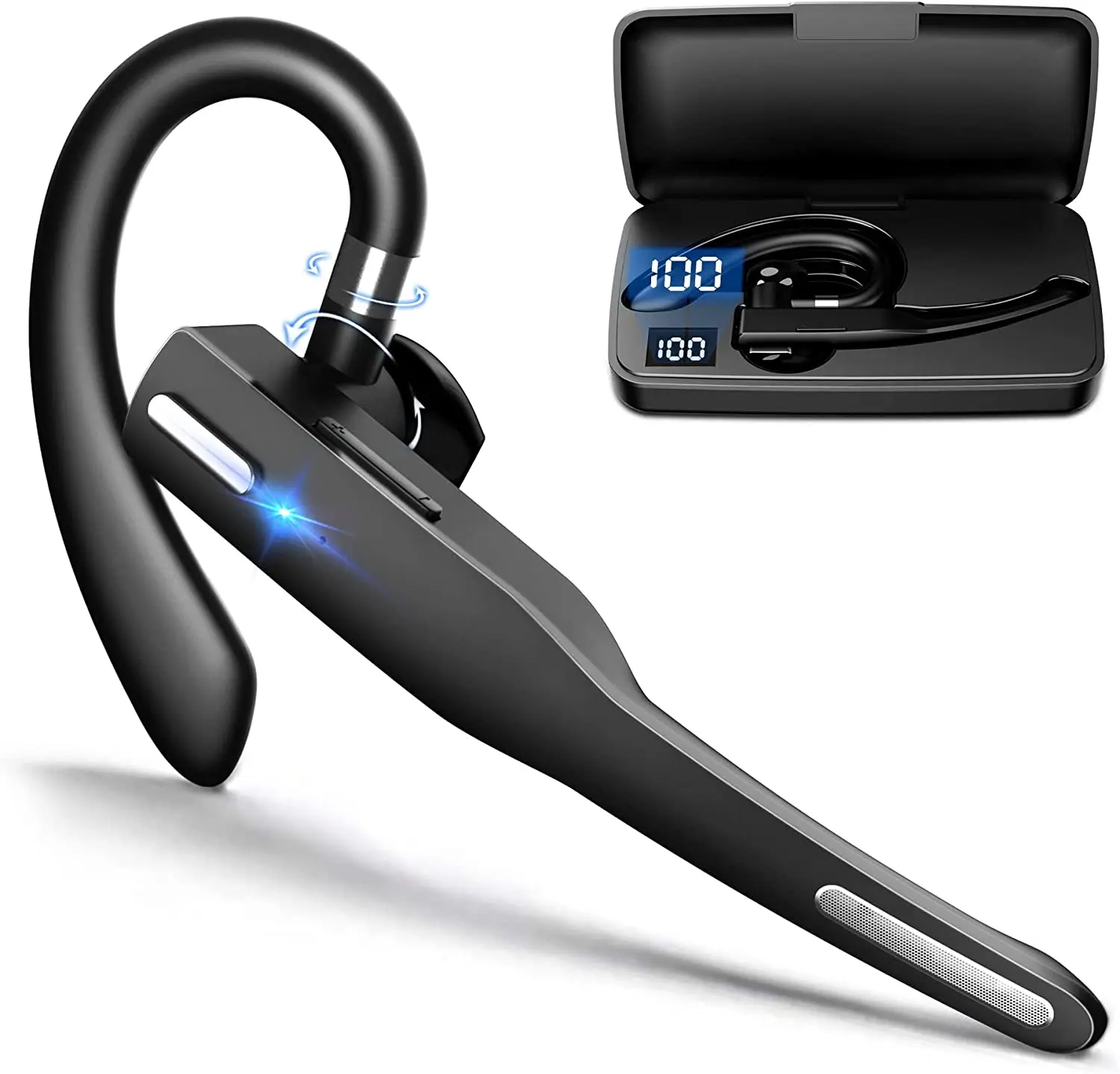 Wireless Bluetooth Headset Microphone Stereo Headphones With Sports Headset Business Earphone