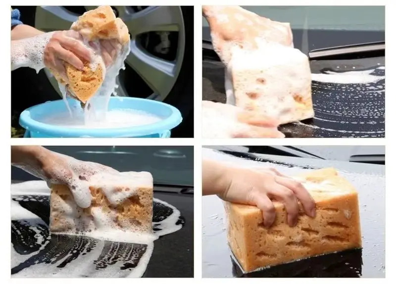 JSZ Car Wash Sponges Polishing Porous Sponges For Automobile Vehicle Washing Shop Household Cleaning Sponge