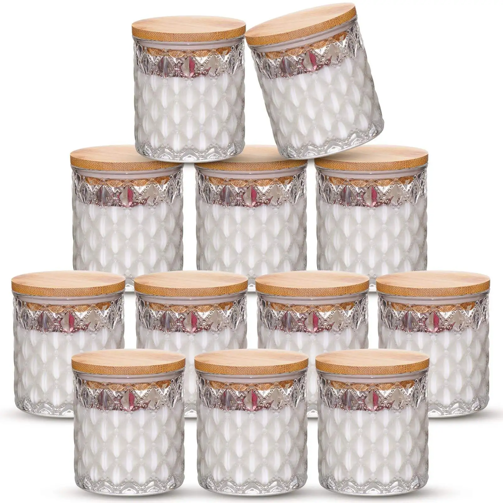 100ml Mini Style Customized Airtight Food Grade Glass Storage Jam Jar With Metal Split Lid