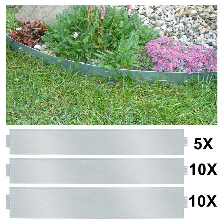 Galvanized Metal  Landscape Lawn and Garden Border Lawn Edging