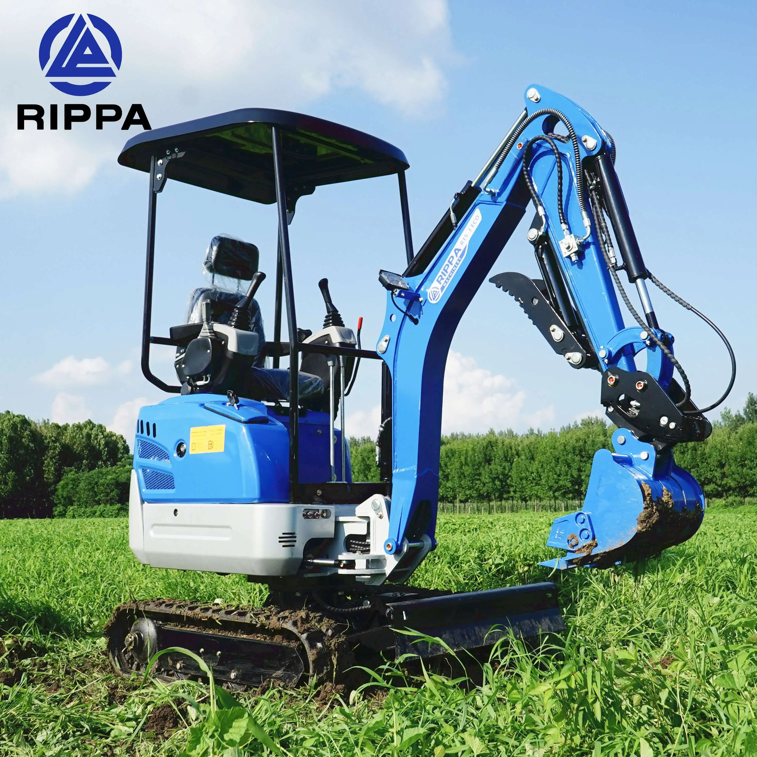 Rippa R15 china scavatore crawler digger excavator price bager micro bagger cheap escavatore