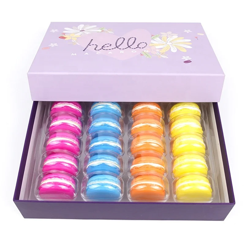 High end Food Packaging Boxes Paper Bakery box Packing Macaron Box