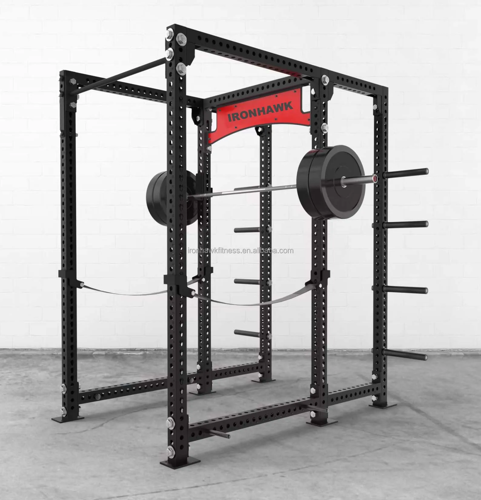 Ironhawk Monkey Cross fit Rack Super Tall Pull Up Bar Handles Dip Station New Rig System power rack  for work out