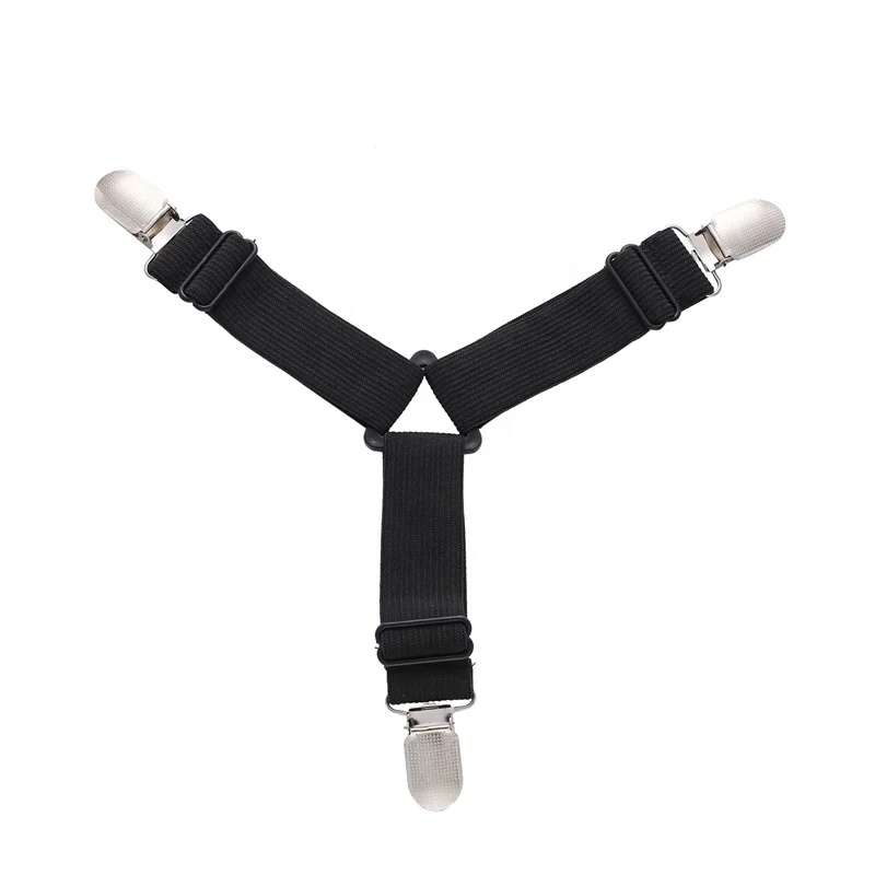 Wholesale 4pcs Adjustable Triangle Bed Mattress Sheet Holder Straps Clips Gripper Fastener  For Bed Sheets Mattress Covers