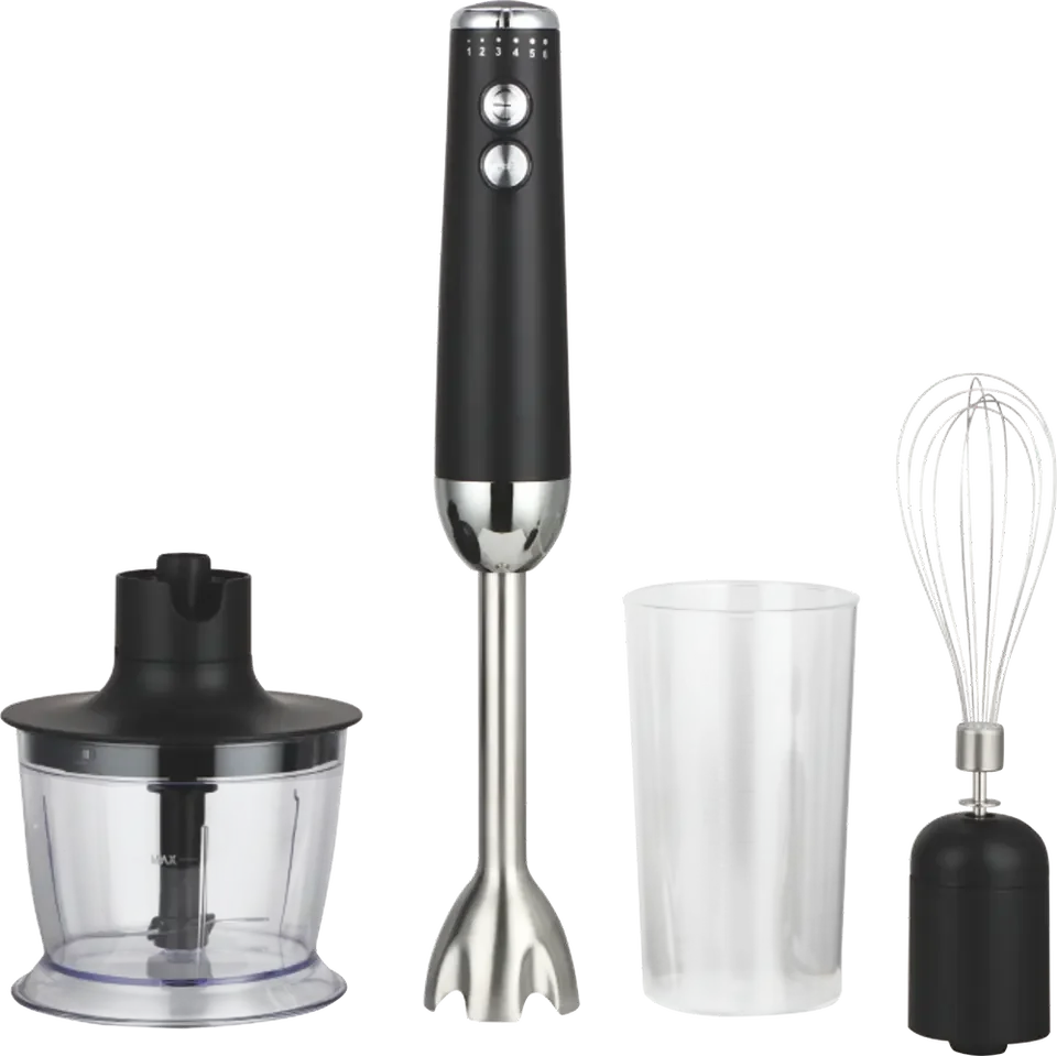 Home Appliances 1200W Hand Blender with Stainless Steel Detachable Shaft Comfortable Handle Variable Speed Mini Blender for Home