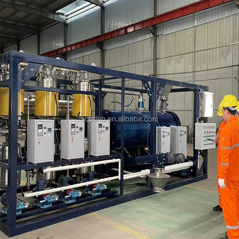 european standard Mini mobile pyrolysis 2ton waste plastic waste in diesel pirolisis machine