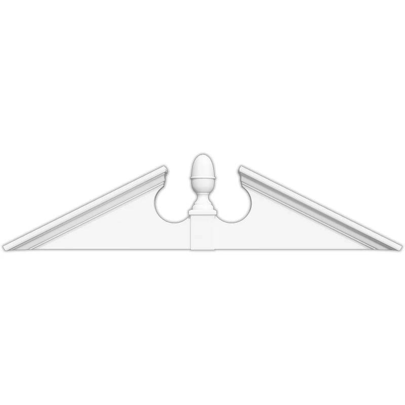 Multiple Color Options China made PU parts weather resistant with Ex-factory price  decorative half round arch trim for window and door trim