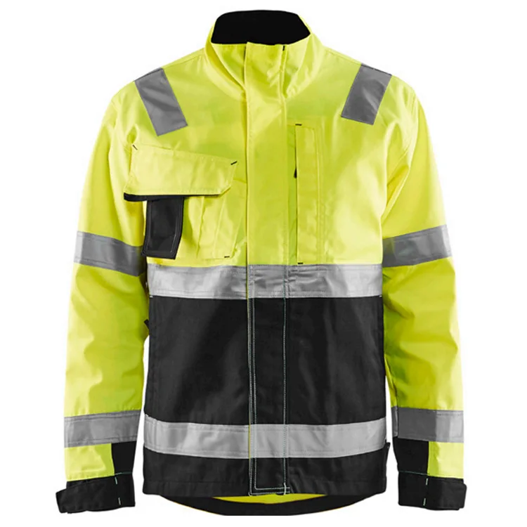 Insulated Winter Waterproof Men Jacket Work Wear Hi Vis Reflective Safety Clothing