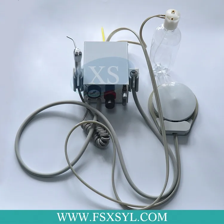 Table turbine dental unit with suction dental turbine unit with 2/4 holes