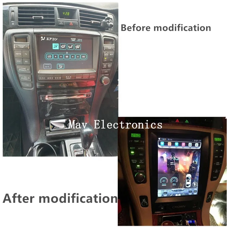 Вертикальный экран для Toyota Corolla Alphard FJ Innvoa Avanza Daihatsu Xeniu Prado Land Cruiser RAV4 Camry