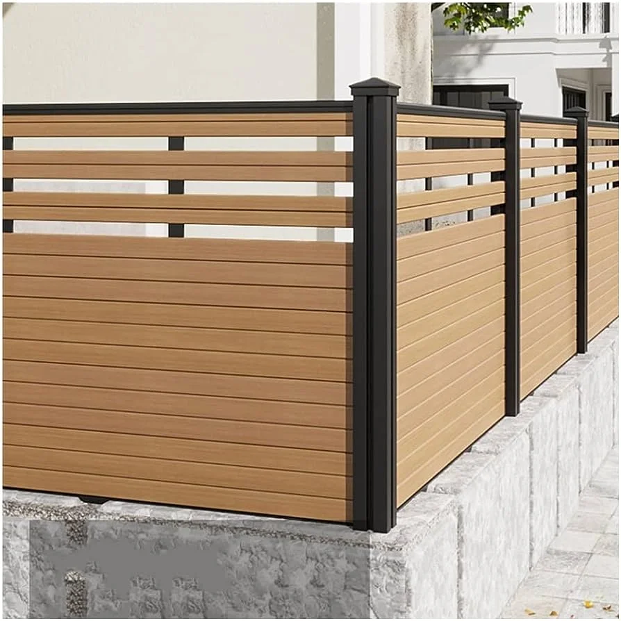 LANDING China WPC Easy Installation Garden Outdoor Composite Material Wood Fencing Decorative WPC Privacy Fence Panel Boards