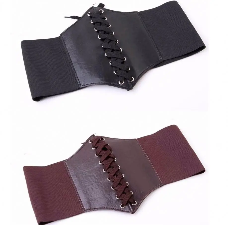 
Corset Wide Belts Pu Leather Slimming Body Belts for women Elastic Waist Belts 